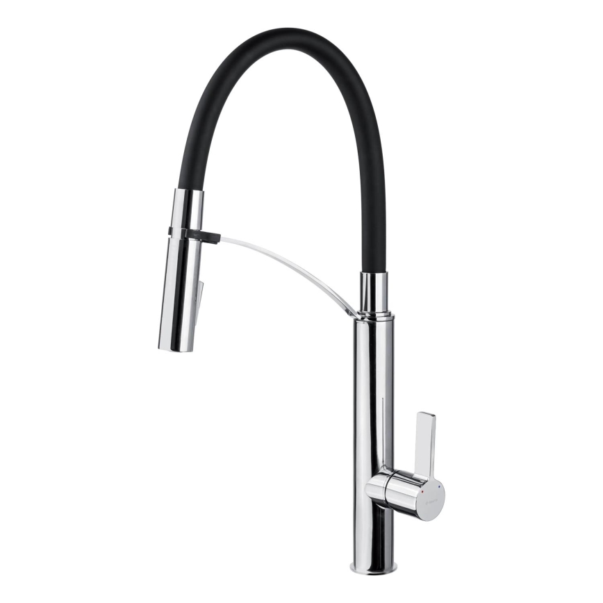Deante BGB_B720 - Robinet d'évier avec bras flexible GERBERA noir/chrome