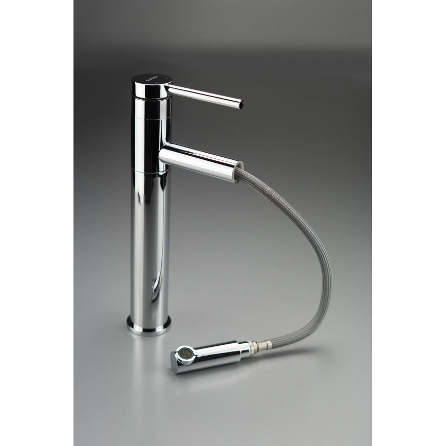 Deante BGE_022K - Wastafelkraan ORA met uittrekbare sproeikop, 30,9 cm, glanzend chroom