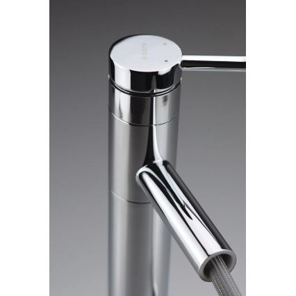 Deante BGE_022M - Mitigeur pour lavabo ORA 22,9 cm avec douchette extractible, finition chrome brillant