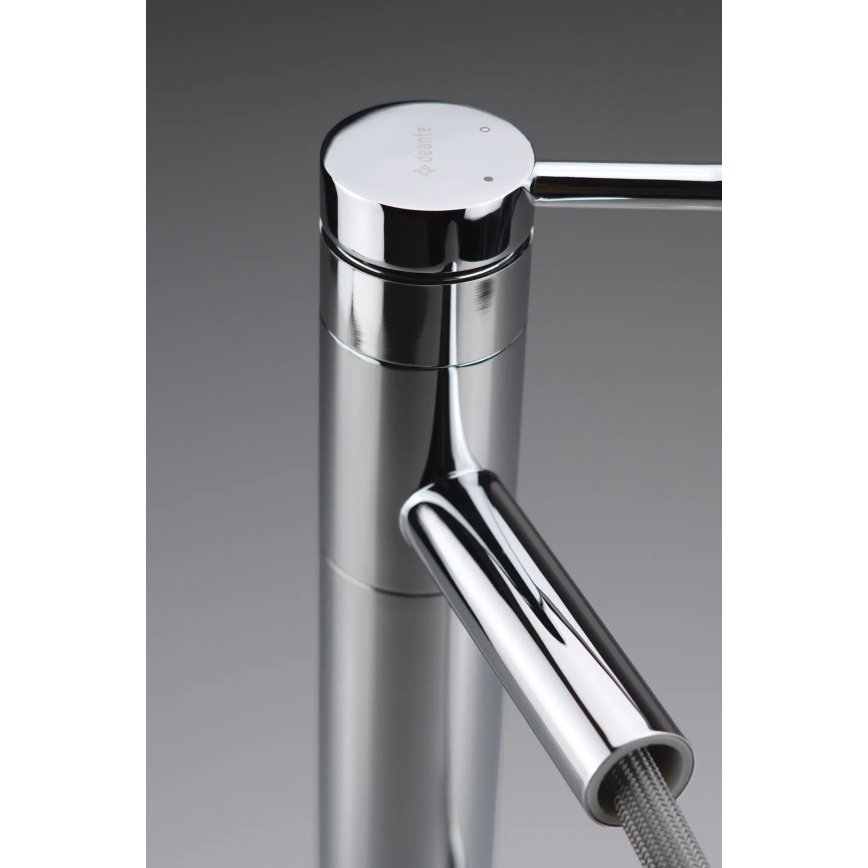 Deante BGE_022M - Mitigeur pour lavabo ORA 22,9 cm avec douchette extractible, finition chrome brillant