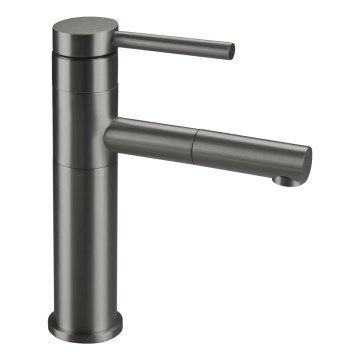 Deante BGE_D22M - Mitigeur pour lavabo ORA avec douchette extractible, 22,9 cm, titane
