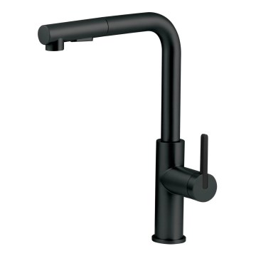 Deante BKM_N73M - Robinet d'évier avec douchette extractible MOMI noir