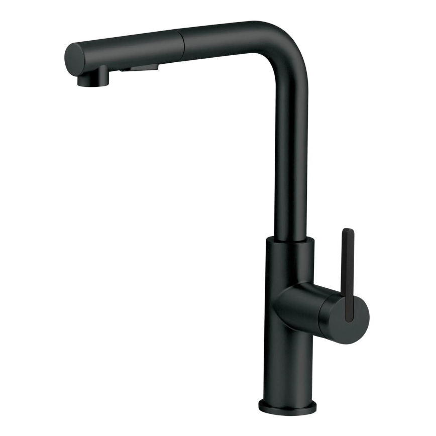 Deante BKM_N73M - Robinet d'évier avec douchette extractible MOMI noir