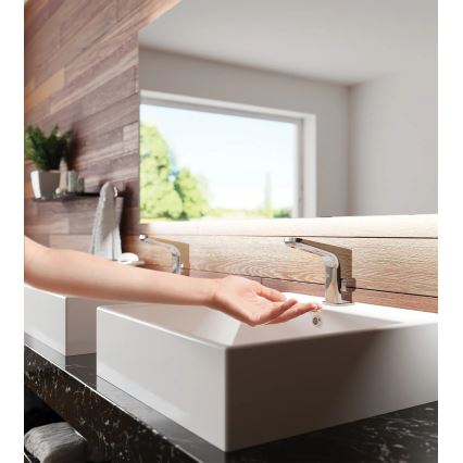 Deante BQH_029V - Contactloos wastafelkraan met temperatuurregeling HIACYNT 230/6V glanzend chroom