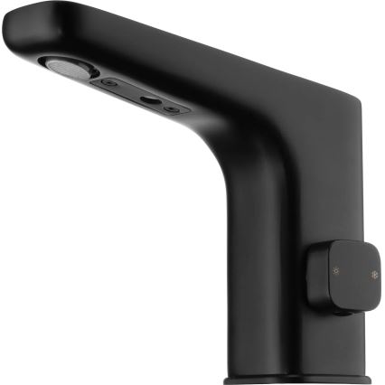 Deante BQH_N29R - Contactloos wastafelkraan met temperatuurregeling HIACYNT 4xAA zwart