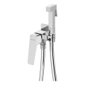 Deante BQL_034M - Bidetmengkraan met handdouche voor inbouwinstallatie BLUR, glanzend chroom