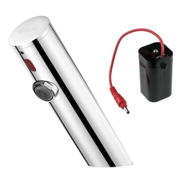 Deante BQR_P28R - Robinet de vasque sans contact SENSE 4xAA acier poli