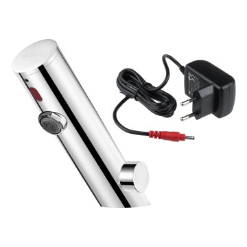 Deante BQR_P29V- Robinet de vasque sans contact avec régulation de température SENSE 230/6V acier poli