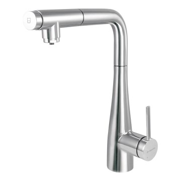 Deante BRE_075M - Robinet d'évier avec douchette extractible ERIDAN chrome brillant