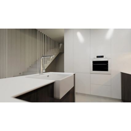 Deante BRE_075M - Robinet d'évier avec douchette extractible ERIDAN chrome brillant