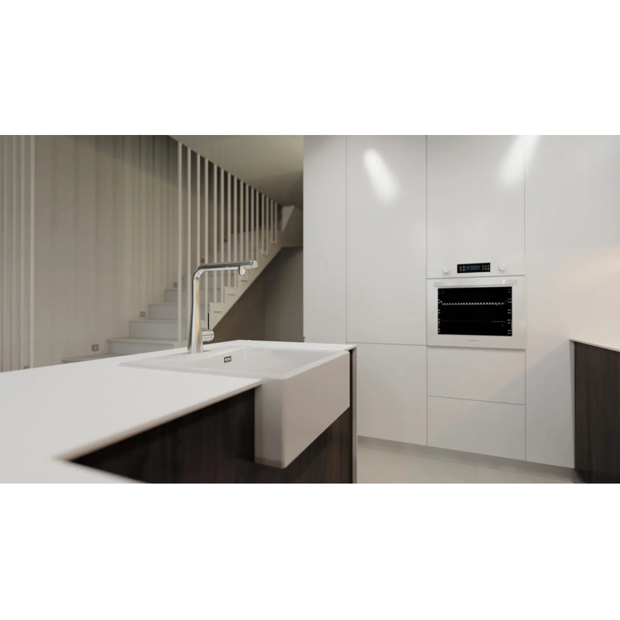 Deante BRE_075M - Robinet d'évier avec douchette extractible ERIDAN chrome brillant
