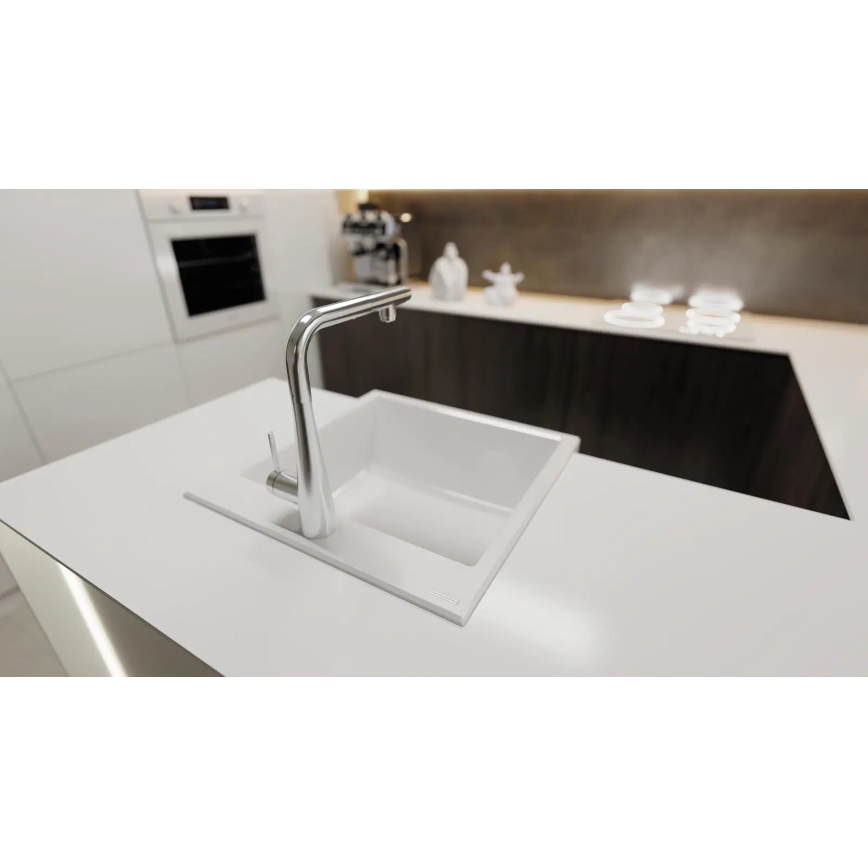 Deante BRE_075M - Robinet d'évier avec douchette extractible ERIDAN chrome brillant
