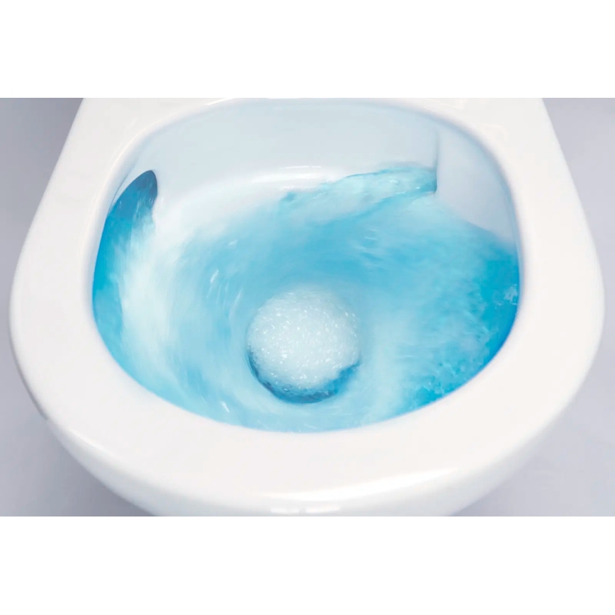 Deante CDJD6RPS - Staande toilet met toiletzitting JASMIN keramiek/wit