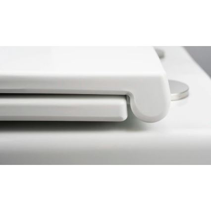Deante CGRD6ZPW - Wandtoilet met toiletbril ROUND keramiek/wit