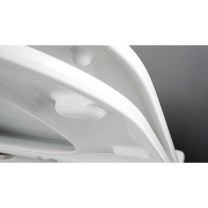 Deante CGRD6ZPW - Wandtoilet met toiletbril ROUND keramiek/wit