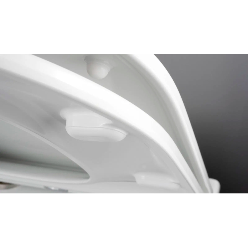 Deante CGRD6ZPW - Wandtoilet met toiletbril ROUND keramiek/wit