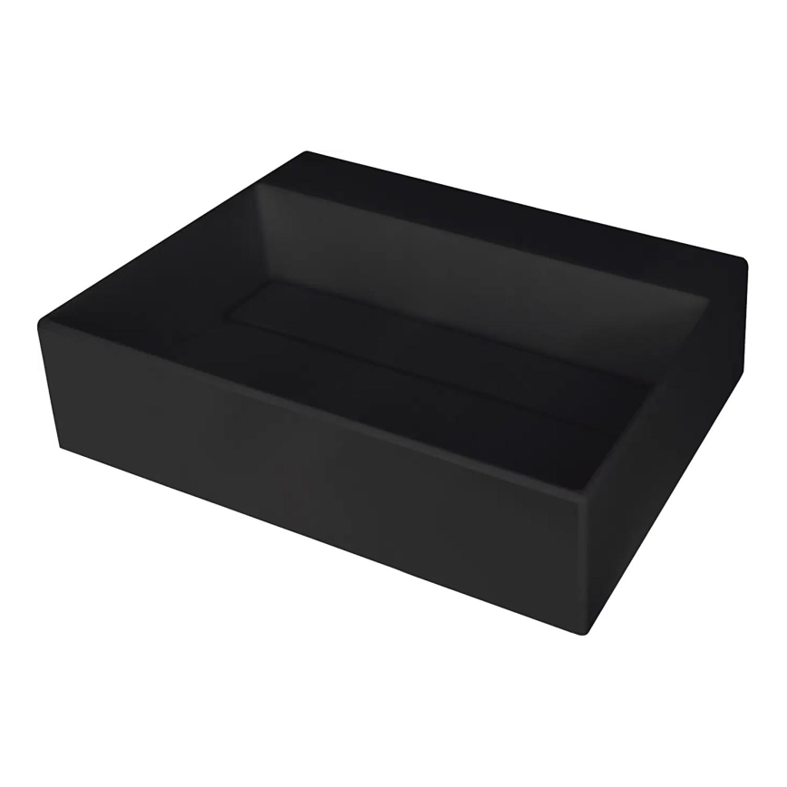 Deante CQR_NU5M - Aanrecht wastafel CORREO 40x50 cm graniet/zwart