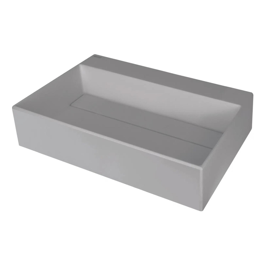 Deante CQR_SU6M - Aanrecht wastafel CORREO 40x60cm graniet/metallic grijs
