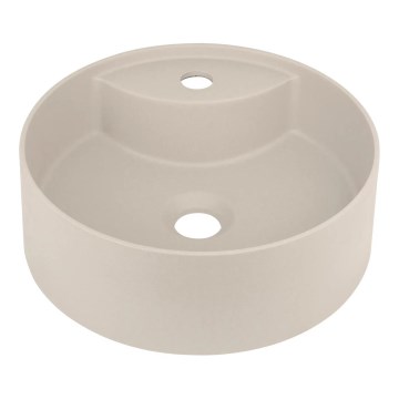 Deante CQS_5U4B - Vasque à poser avec trou pour le robinet SILIA d. 36 cm granit/beige