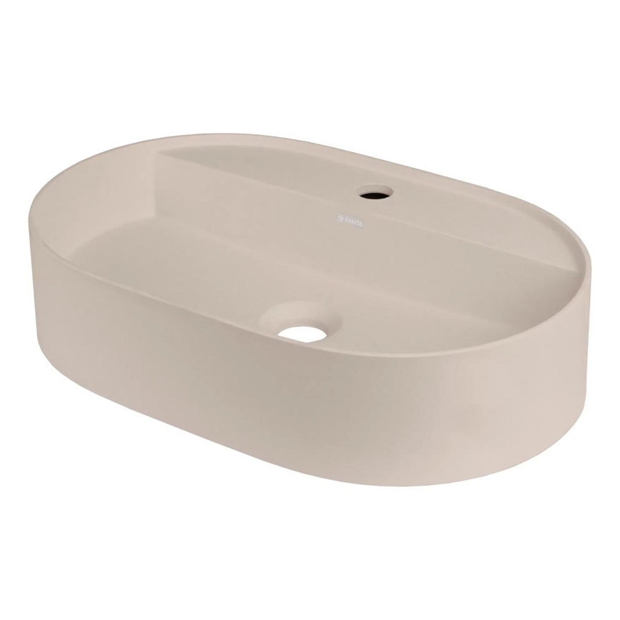 Deante CQS_5U6B - Aanrecht wastafel met een kraangat SILIA 35x55 cm graniet/beige
