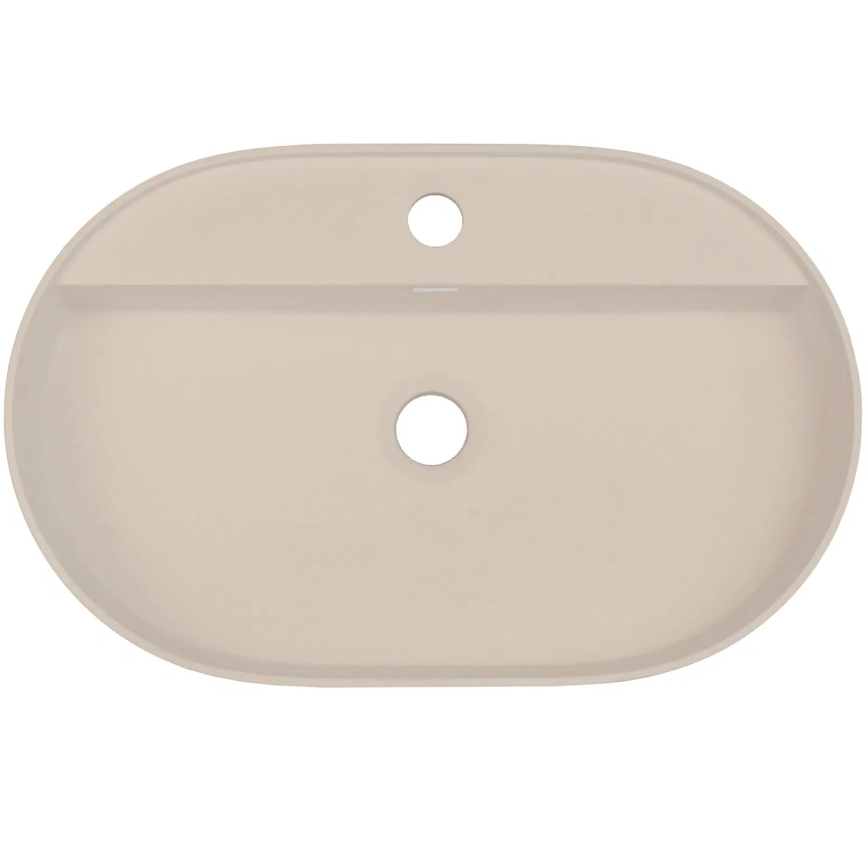 Deante CQS_5U6B - Aanrecht wastafel met een kraangat SILIA 35x55 cm graniet/beige