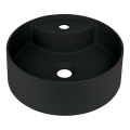 Deante CQS_NU4B - Vasque à poser SILIA avec percement pour robinet Ø 36 cm granite/noir
