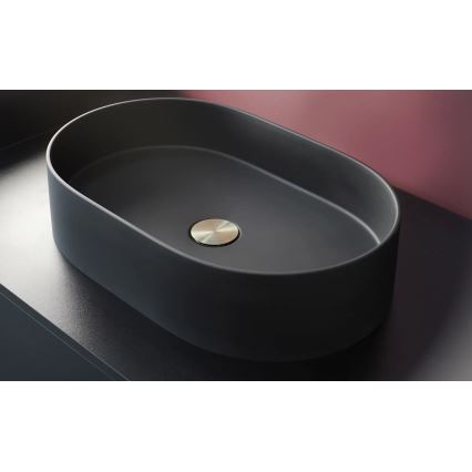 Deante CQS_NU6S - Opbouwwastafel SILIA 35x55 cm graniet/zwart