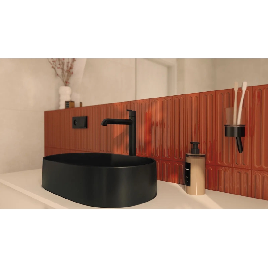 Deante CQS_NU6S - Opbouwwastafel SILIA 35x55 cm graniet/zwart