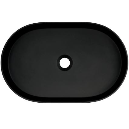 Deante CQS_NU6S - Opbouwwastafel SILIA 35x55 cm graniet/zwart
