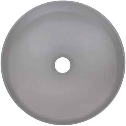 Deante CQS_SU4S - Opzetwastafel SILIA Ø 36 cm graniet/metallic grijs
