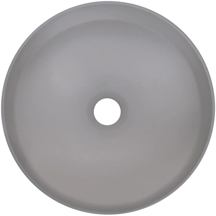 Deante CQS_SU4S - Opzetwastafel SILIA Ø 36 cm graniet/metallic grijs