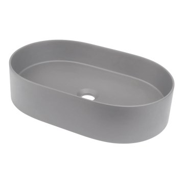 Deante CQS_SU6S - SILIA opzetwastafel 35x55 cm graniet/metallicgrijs