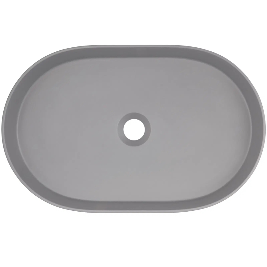 Deante CQS_SU6S - SILIA opzetwastafel 35x55 cm graniet/metallicgrijs