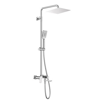 Deante NAC_01AM - Ensemble de douche ALPINIA avec mitigeur, finition chrome brillant