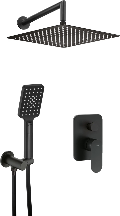 Deante NAC_N9LP - Doucheset met inbouwmengkraan ALPINIA, zwart