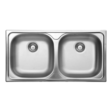 Deante ZEX_0203 - Évier de cuisine XYLO 43,5x78 cm satin