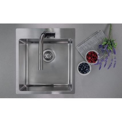Deante ZPO_010A - Évier de cuisine OLFATO 50,5x45 cm brossé acier