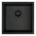 Deante ZQA_N10A - Évier de cuisine CORDA 44x44 cm granit/noir