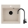 Deante ZQJN5103 - Gootsteen EVORA 50x50 cm + gootsteenkraan met flexibele arm graniet/beige