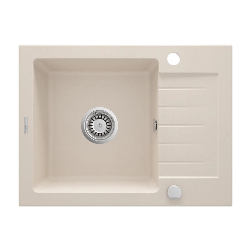 Deante ZQZ_511A - Keukenspoelbak ZORBA 58 x 44 cm graniet/beige