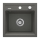 Deante ZQZ_T103 - Évier de cuisine ZORBA 44x44 cm granit/anthracite