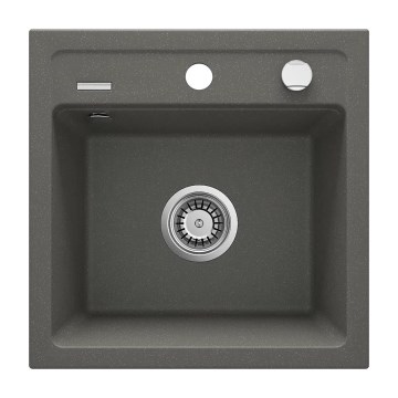 Deante ZQZ_T103 - Keukenspoelbak ZORBA 44x44 cm graniet/antraciet