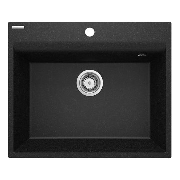 Deante ZRC_210A - Gootsteen CORIO 50x60 cm graniet/grafiet