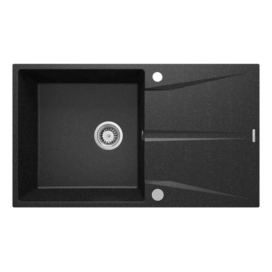 Deante ZRC_211A - Évier de cuisine CORIO 50x86 cm granite/graphite