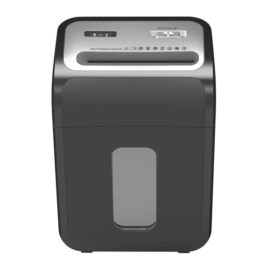 Déchiqueteuse de papier A4, capacité 22 l, 230V, noire