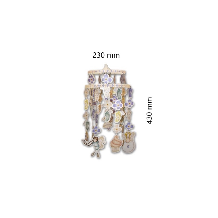 Decofun 70-114 - Abat-jour pour suspension enfant HEIRLOOM E27 430x230 mm