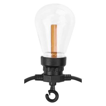 Decoratief LED-lichtsnoer op zonne-energie 10xLED/0,6W/1,2V 4,5m IP44 800 mAh