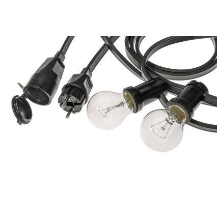 Decoratief lichtsnoer voor buiten GIRLANDA 6,5 m 5xE27/15W/230V IP44