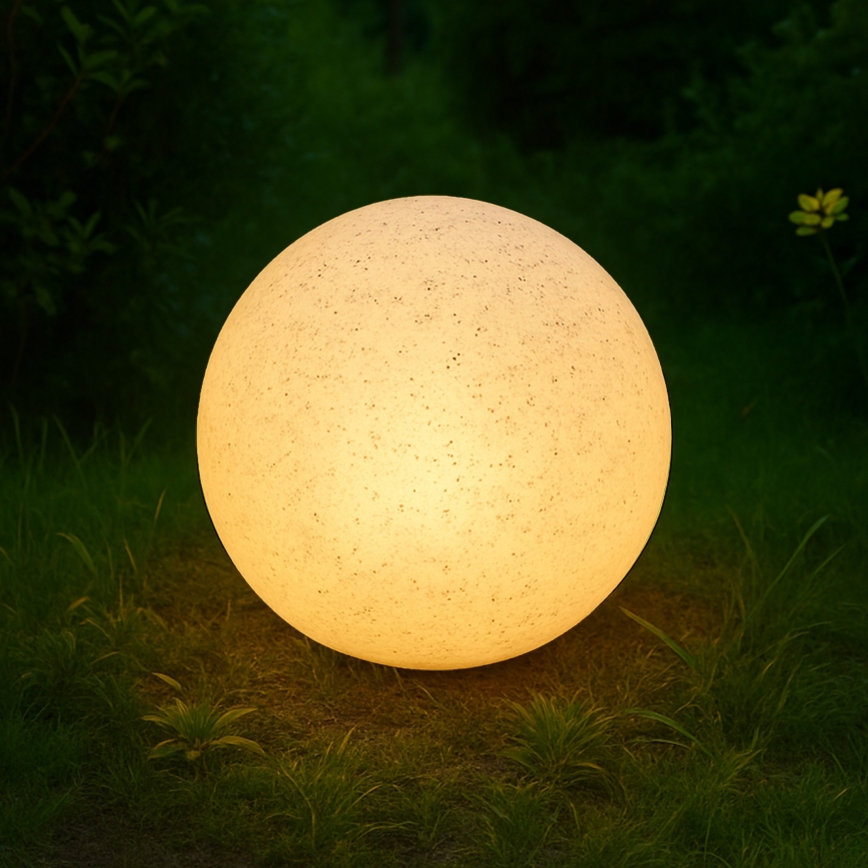 Decoratieve buitenlamp LUMISTONE, 1x E27/15W/230V, IP65, Ø 25 cm