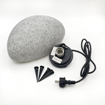 Decoratieve buitenlamp LUMISTONE, 1xE27/15W/230V, IP65, Ø 31,8 cm